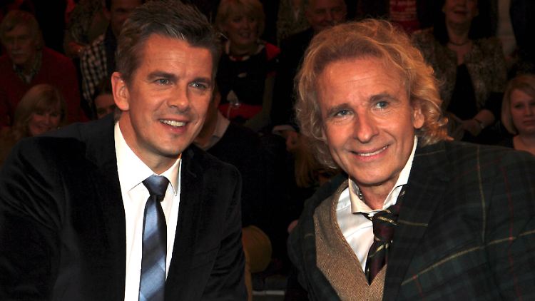 Markus Lanz (l.) übernahm einst die legendäre ZDF-Show "Wetten, dass..?" von Thomas Gottschalk - allerdings nicht mit gleichbleibendem Erfolg.