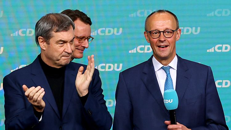 Freude am Wahlabend. Aber mit Merz ist die Union unter ihren Erwartungen geblieben. Der Linkspartei hat er dagegen geholfen.