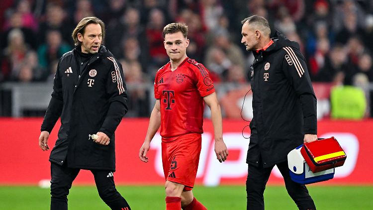 Joshua Kimmich musste gegen Frankfurt vorzeitig vom Feld.