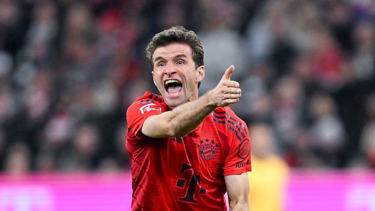 Thomas Müller durfte mal wieder von Beginn an ran.
