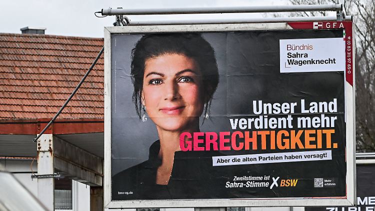 Sahra Wagenknecht und ihr gleichnamiges Bündnis verpassen den Einzug in den Bundestag um 13.435 Stimmen.