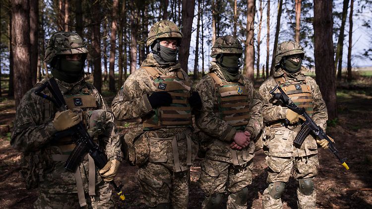 Ukrainische Soldaten bei der Ausbildung in Dänemark im vergangenen Jahr.