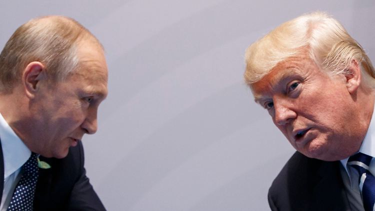 Wladimir Putin und Donald Trump verstehen sich - hier beim G20-Gipfel 2017 in Hamburg.