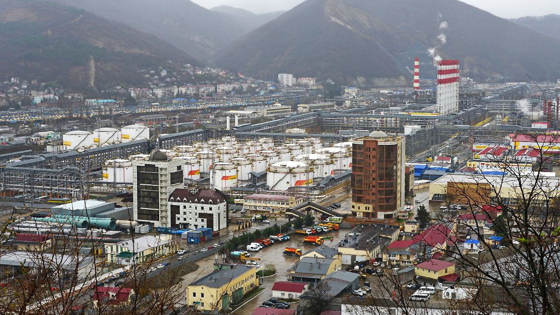Die Raffinerie in Tuapse auf einer älteren Aufnahme.