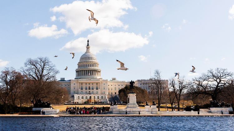 Blick auf das US-Kapitol in Washington.