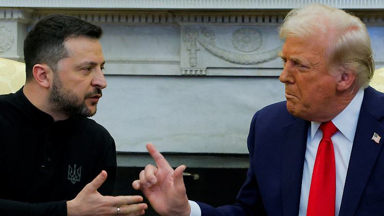 Gerieten aneinander: Wolodymyr Selenskyj und Donald Trump im Oval Office.