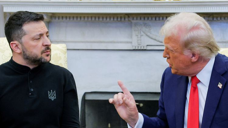 Selenskyj war bei einem Treffen im Oval Office vor laufenden Kameras heftig mit Trump aneinander geraten.