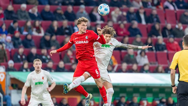 Umkämpftes Duell in Augsburg.