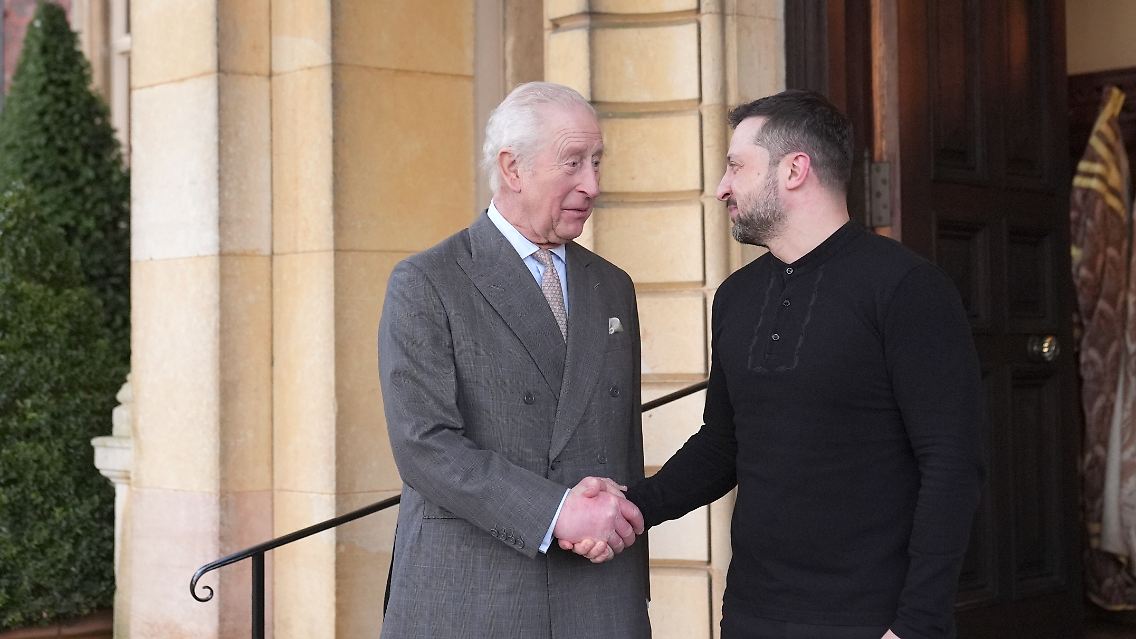 König Charles empfing Selenskyj auf dem Landsitz Sandringham in Norfolk.
