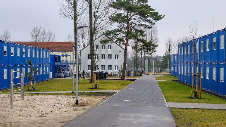 Eine Erstaufnahme für Flüchtlinge in Eisenhüttenstadt. 