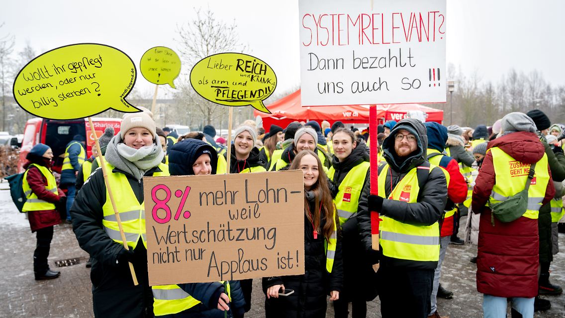 Auch im Februar wurde bereits gestreikt.