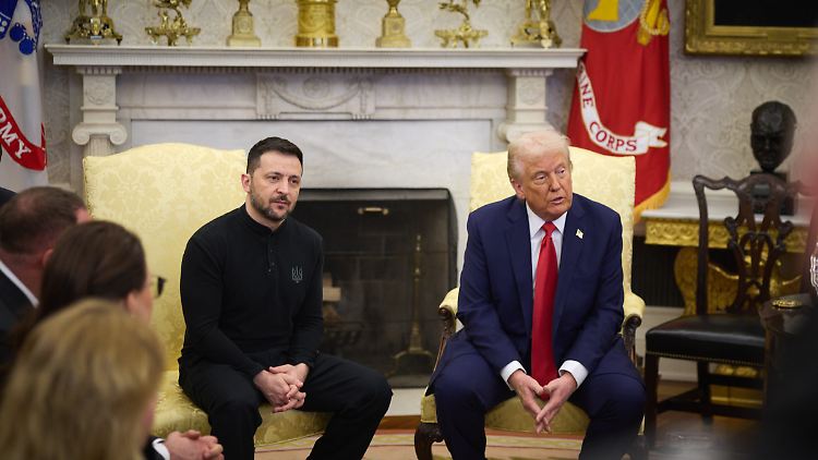 Lief nicht wie erwartet: das Treffen zwischen Selenskyj und Trump.