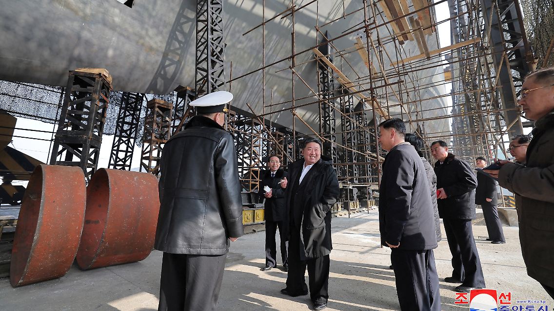 Steht in einem Trockendock: Machthaber Kim Jong Un.