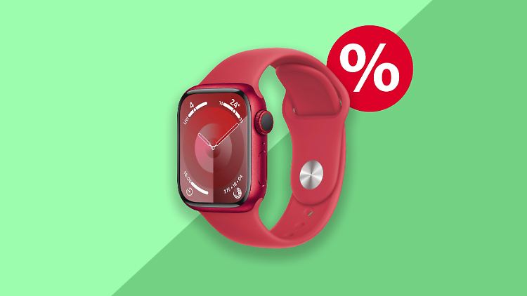 Die Apple Watch Series 9 in rot ist jetzt im Ebay-Angebot. Lohnt sich das?