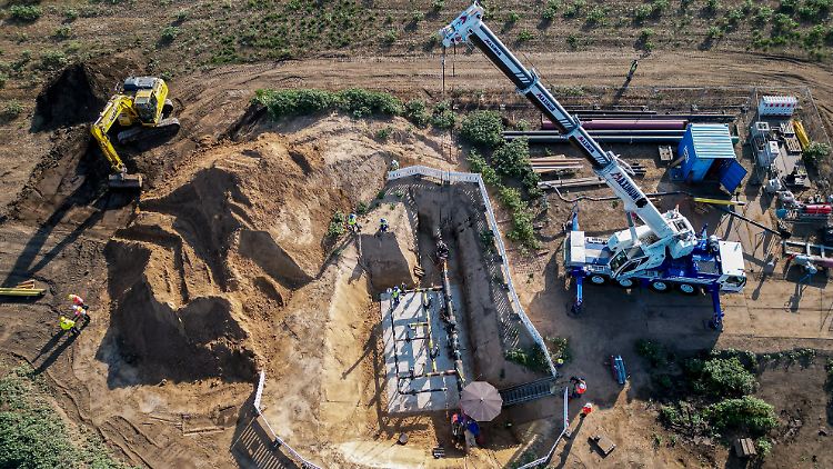 Noch wird die nötige Pipeline - hier bei Großkorbetha - von Gas auf Wasserstoff umgestellt. 