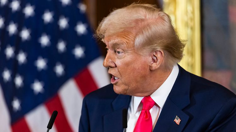 In der Spirale: Auf die EU-Gegenzölle zu seinen Zöllen will Trump "natürlich" reagieren. 