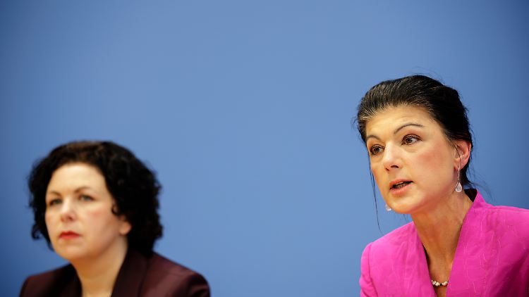 BSW-Gründerin Wagenknecht und Parteichefin Mohamed Ali (v.l.) müssen von Karlsruhe eine Niederlage einstecken.