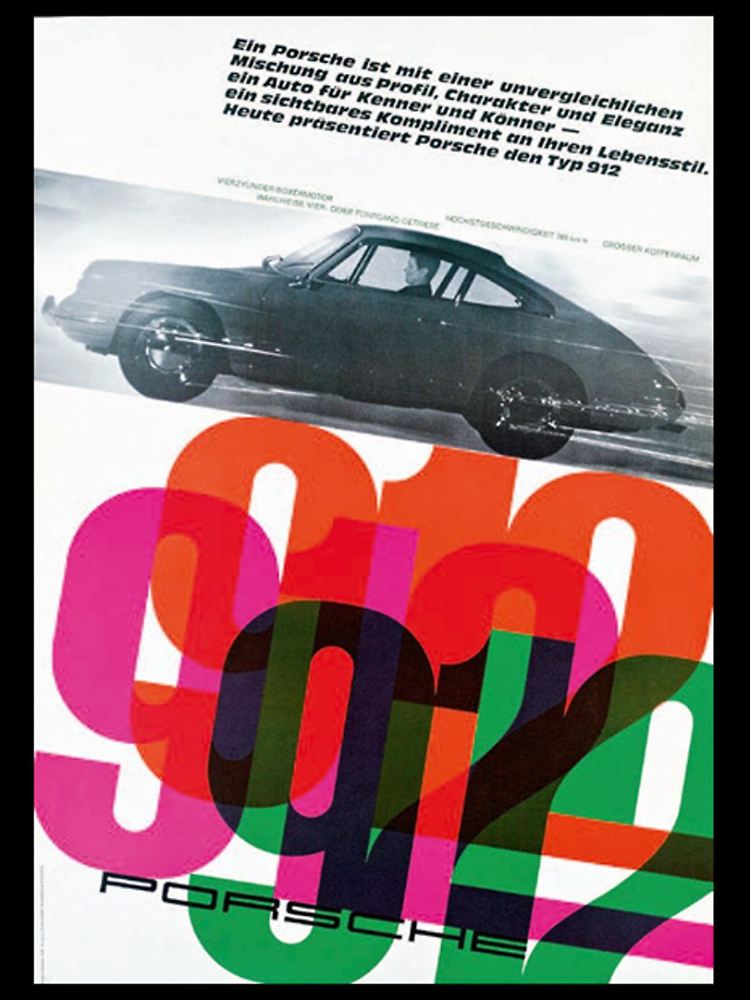 Premiere im Pop-Art-Style: Mit dem Vierzylinder-Typ 912 traf Porsche den Zeitgeist der Swinging and Sporting Sixties.