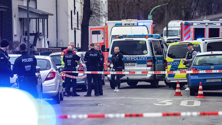 Im Stadtteil Scharnhorst lief der Einsatz am Nachmittag noch.