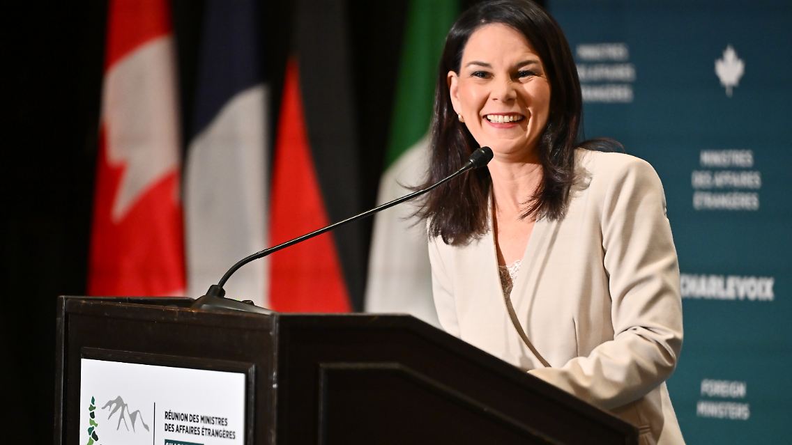 Außenministerin Annalena Baerbock beim G7-Treffen vergangene Woche