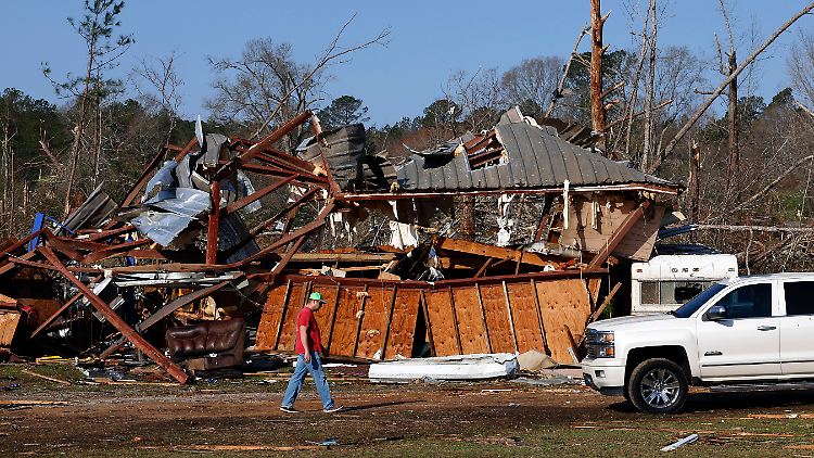 Von diesem Haus in Plantersville, Alabama, ist so gut wie nichts mehr übrig. 
