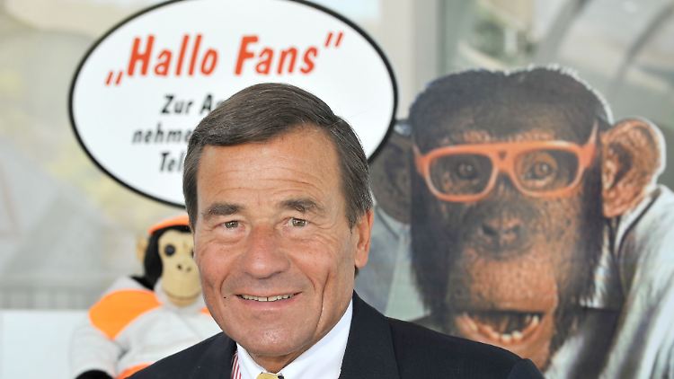 Werbepartner, ohne sich je begegnet zu sein: Wolfgang Grupp und Affe Charly.