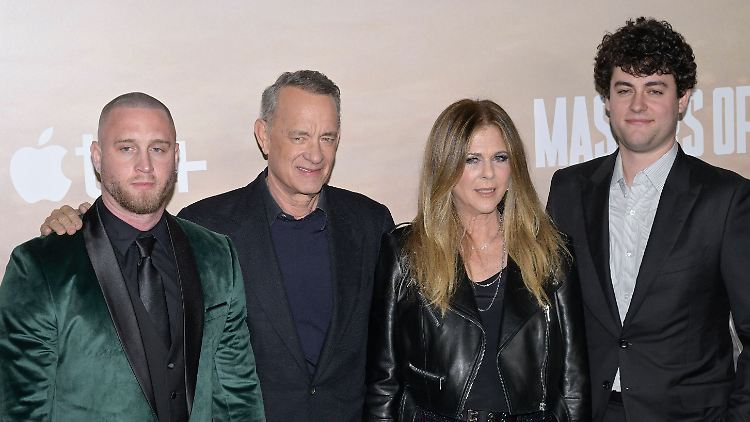 Eine schrecklich nette Familie: Chet Hanks, Tom Hanks, Rita Wilson und Truman Hanks (v.l.n.r.)
