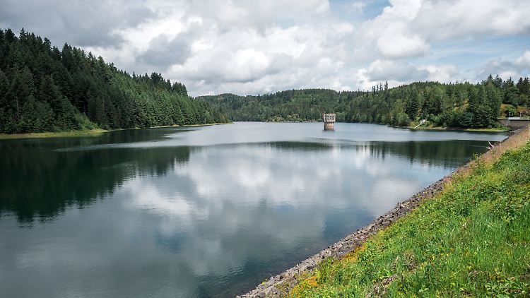 Die Trinkwassertalsperre Mauthaus, auch Ködeltalsperre genannt, birgt das Trinkwasser für den oberfränkischen Raum.