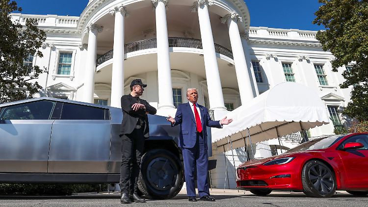 Trump fährt zwar selbst nicht Auto, gab aber an, Teslas für Familienangehörige gekauft zu haben. 