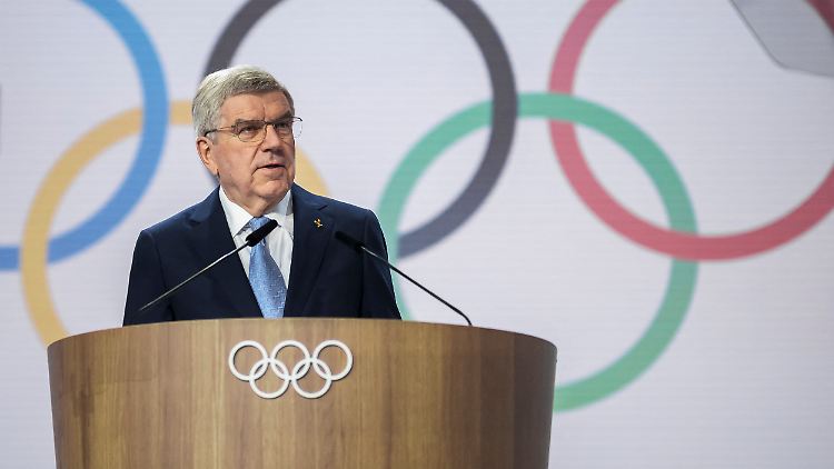 Thomas Bach bei einer Rede auf der 144. Vollversammlung des IOC.