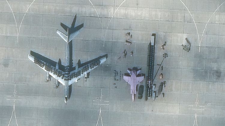 Ein Tu-95-Bomber auf dem Flughafen Engels im September 2023. 