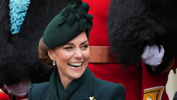 Sie kann wieder strahlen: Prinzessin Kate.