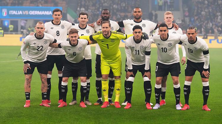 Die deutsche Startelf in Mailand.