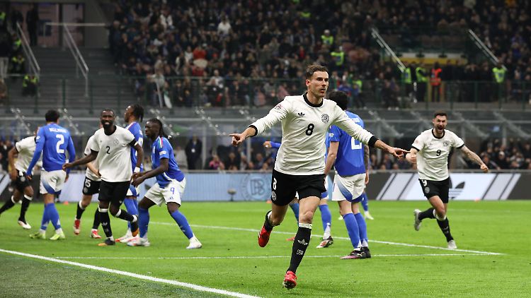 Durfte mal wieder im DFB-Dress jubeln: Leon Goretzka.