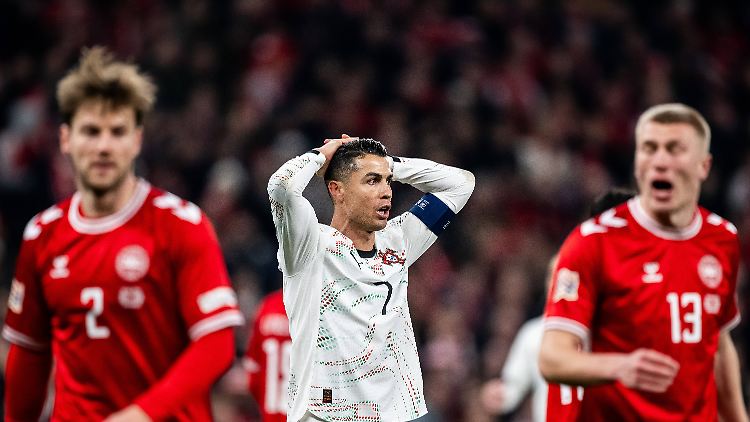 Cristiano Ronaldo verlor mit Portugal gegen Dänemark.