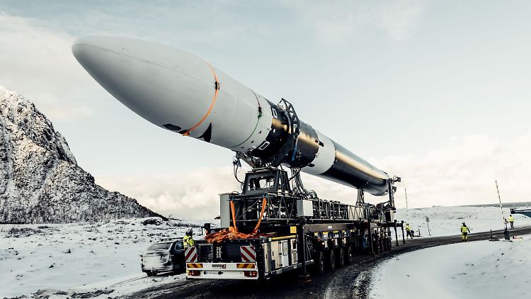 Soll in Norwegen abheben: Die Isar-Aerospace-Rakete.