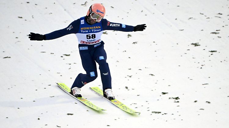 Pius Paschke sprang nach schwierigen Wochen wieder stark.