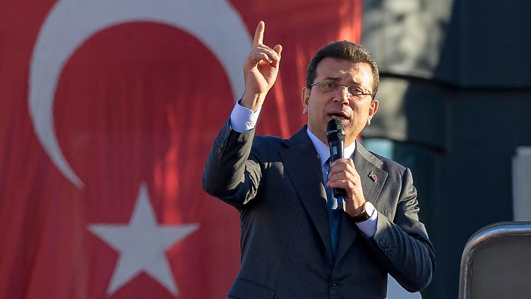 Istanbuls Bürgermeister Ekrem Imamoglu während einer Rede Ende Oktober in Istanbul.