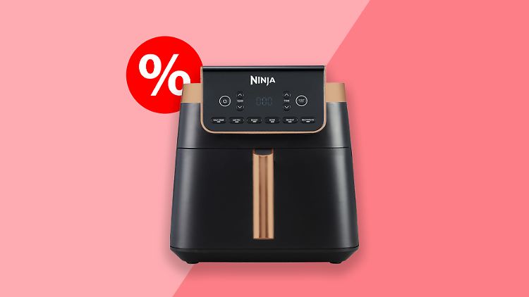 Gab es noch nie günstiger: Die Ninja-Heißluftfritteuse Max Pro ist aktuell bei Amazon im Frühlingsangebot.