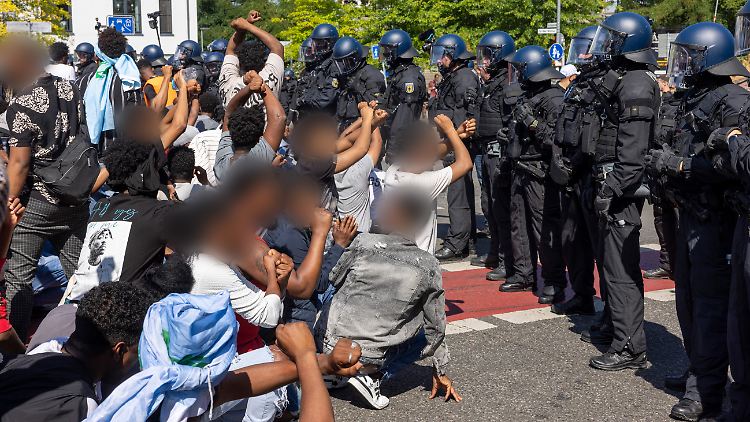 Bei dem Eritrea-Festival im hessischen Gießen wurden sowohl 2022 als auch 2023 zahlreiche Beamte verletzt. 