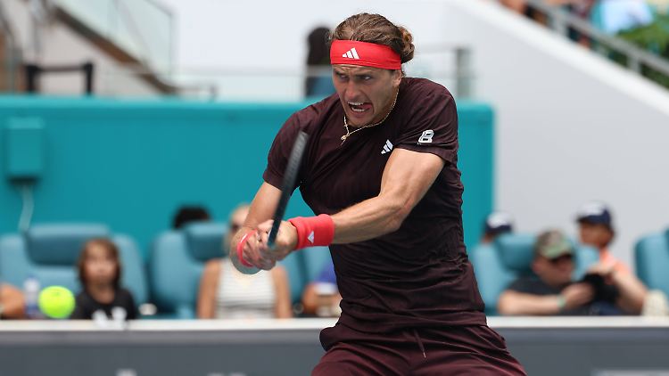 Alexander Zverev kam in Miami nur kurz in die Erfolgsspur.
