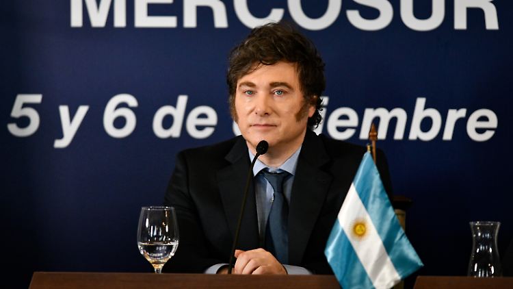 Javier Milei ist das Zünglein an der Waage.
