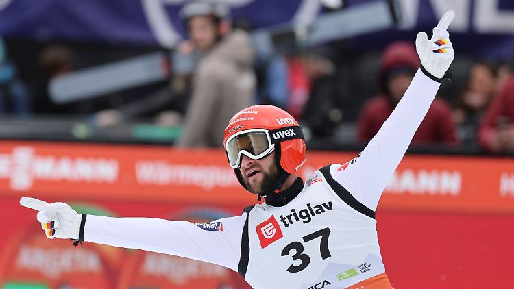 Markus Eisenbichler genießt seine letzten Flüge.