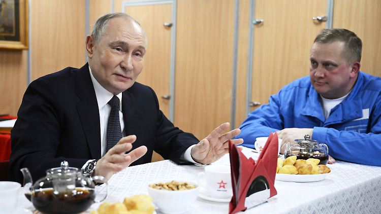 Putin äußerte seine Überlegungen im Gespräch mit Soldaten eines Atom-U-Boots.