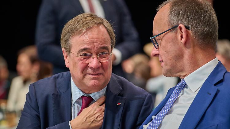 Muss unter anderem seinen Parteichef Merz überzeugen, ihn zum Außenminister zu machen: Armin Laschet.