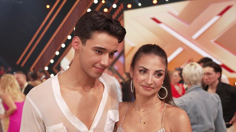 Diego Pooth und Ekaterina Leonova sind nach ihrer Rumba in der fünften "Let's Dance"-Show enttäuscht.