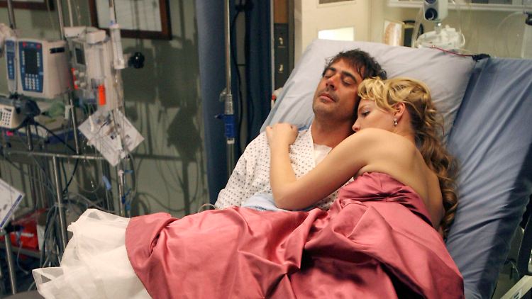 Ein berühmtes und trauriges Liebespaar: Katherine Heigl und Jeffrey Dean Morgan in der zweiten Staffel von Grey's Anatomy. 