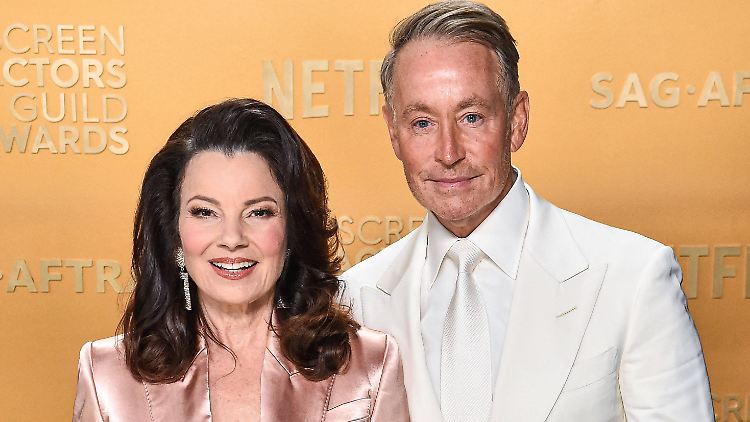 "Nanny-Star" Fran Drescher im Februar mit ihrem Ex-Mann Peter Marc Jacobson. 