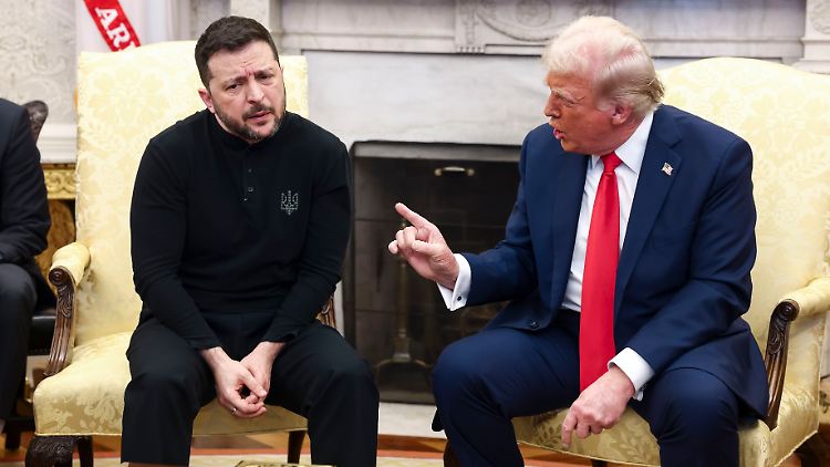 Trump hatte Selenskyj im Oval Office vor laufenden Kameras Respektlosigkeit und fehlende Dankbarkeit für die US-Militärhilfen vorgeworfen. 