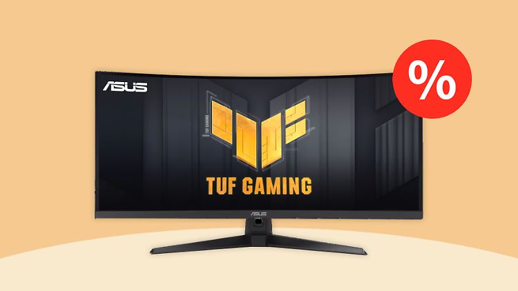 Mehr Übersicht zum günstigen Preis: Der 34-Zoll-Gaming-Monitor VG34VQ3B von ASUS ist zum Tiefpreis zu haben.